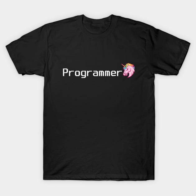 Programmer - Unicorn T-Shirt by mangobanana